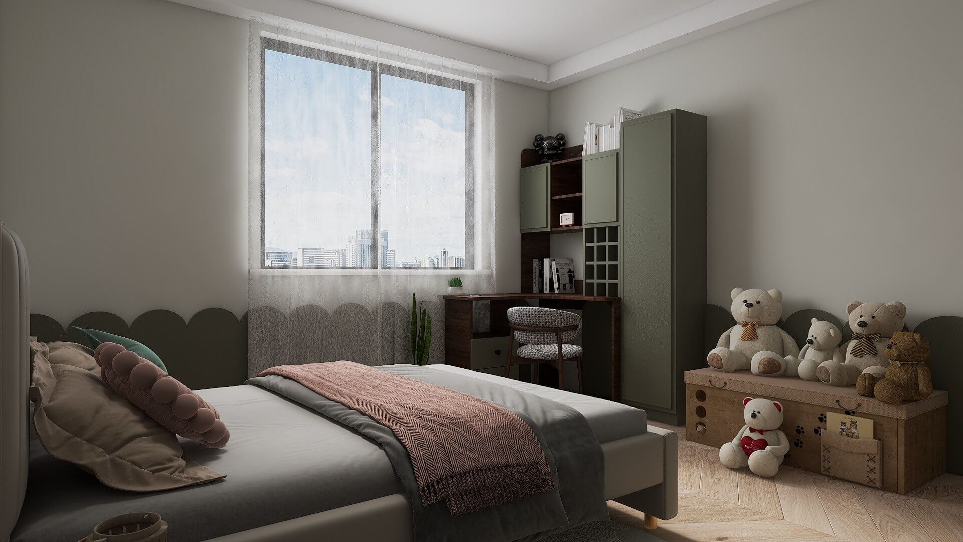 Vaiko miegamasis planas